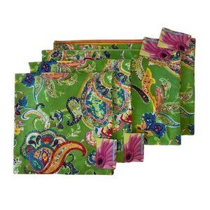 Department 56 Global Entertaining 2 Placemats 2 Napkins 11841 11839 Paisley